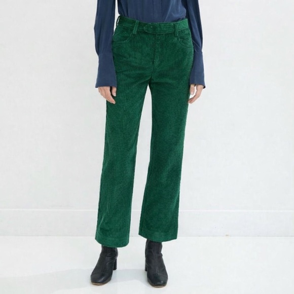 Isabel Marant Pants - Isabel Marant Mereo Corduroy Kick Flare Boot Trouser Pants